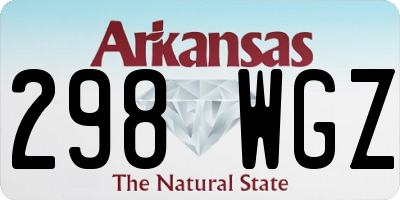 AR license plate 298WGZ
