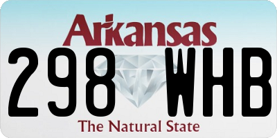 AR license plate 298WHB