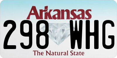 AR license plate 298WHG
