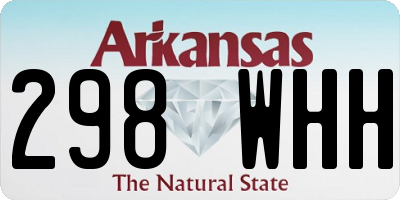 AR license plate 298WHH