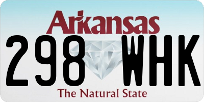 AR license plate 298WHK