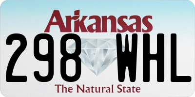 AR license plate 298WHL