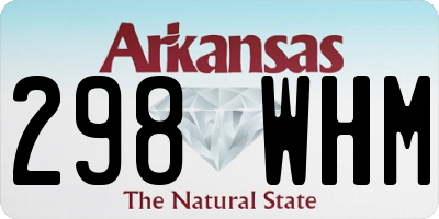 AR license plate 298WHM
