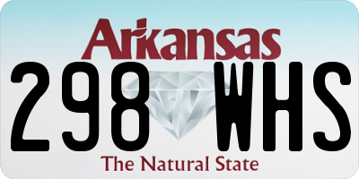 AR license plate 298WHS