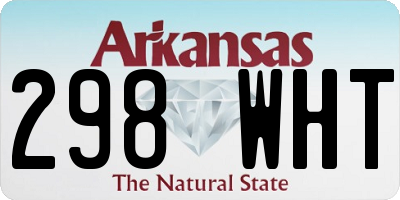 AR license plate 298WHT