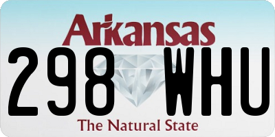 AR license plate 298WHU