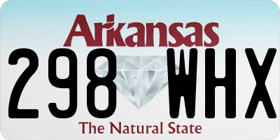 AR license plate 298WHX