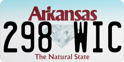 AR license plate 298WIC