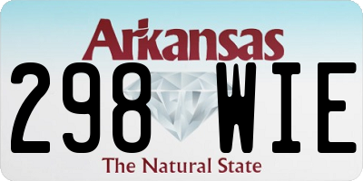 AR license plate 298WIE
