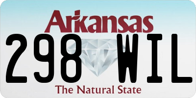 AR license plate 298WIL