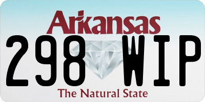 AR license plate 298WIP
