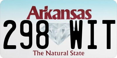 AR license plate 298WIT