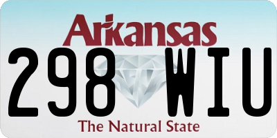 AR license plate 298WIU