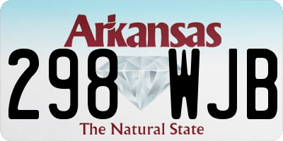 AR license plate 298WJB