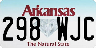AR license plate 298WJC