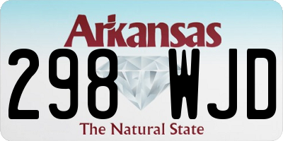 AR license plate 298WJD