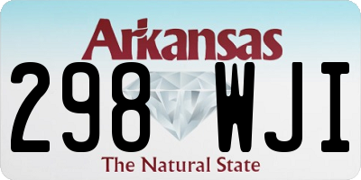AR license plate 298WJI