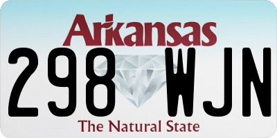 AR license plate 298WJN