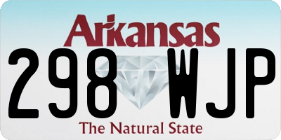 AR license plate 298WJP