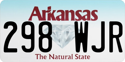 AR license plate 298WJR