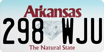 AR license plate 298WJU