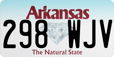 AR license plate 298WJV