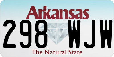 AR license plate 298WJW