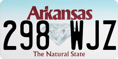 AR license plate 298WJZ