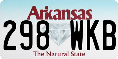 AR license plate 298WKB