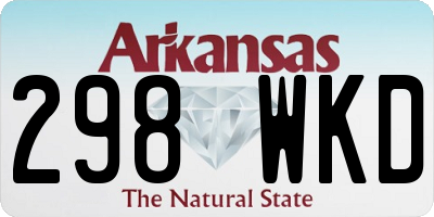AR license plate 298WKD
