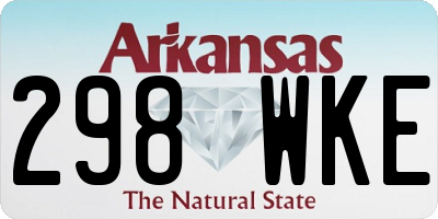 AR license plate 298WKE