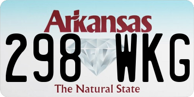 AR license plate 298WKG