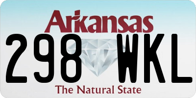 AR license plate 298WKL