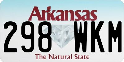 AR license plate 298WKM