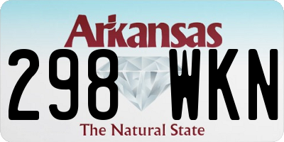AR license plate 298WKN
