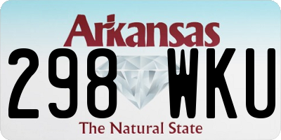 AR license plate 298WKU