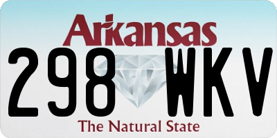 AR license plate 298WKV
