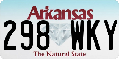 AR license plate 298WKY