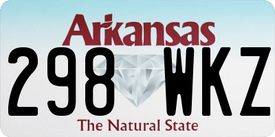 AR license plate 298WKZ