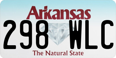 AR license plate 298WLC