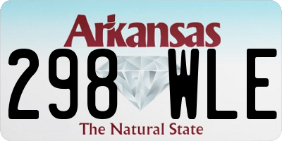 AR license plate 298WLE