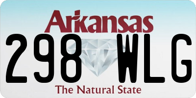 AR license plate 298WLG