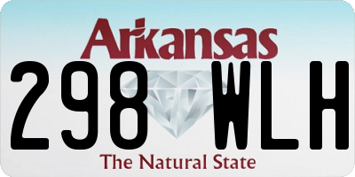 AR license plate 298WLH