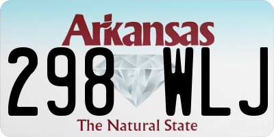 AR license plate 298WLJ