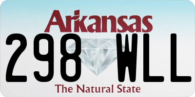AR license plate 298WLL