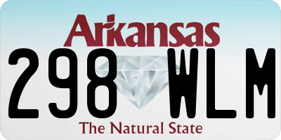 AR license plate 298WLM