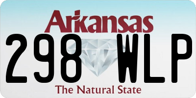 AR license plate 298WLP