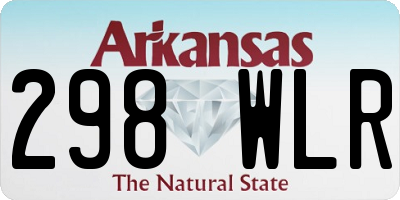 AR license plate 298WLR