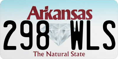 AR license plate 298WLS