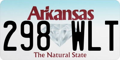AR license plate 298WLT